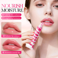 Huile à lèvres bicolore personnalisable avec logo, gloss à lèvres Myrtille, Figue, Fraise, Orange, nourrissant pour lèvres gercées et sèches, brillance intense