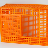 Caisse/Cage de Transport en Plastique pour Poulailler, Cage pour Poules Pondeuses, Élevage Avicole, Mangeoire à Poulets