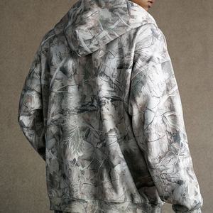 Felpa con Cappuccio da Uomo Streetwear Outdoor in Spugna Pesante da 340 GSM con Stampa Mimetica Albero, <span class=keywords><strong>Abbigliamento</strong></span> <span class=keywords><strong>Sportivo</strong></span> Personalizzabile con Marchio - Product Image 6