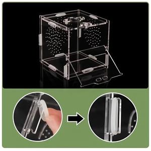 Caja de Cría para Reptiles Pequeños, Recinto Cúbico para Arañas, Mantis, Arañas Saltadoras, Tarántulas y Lagartos - Product Image 5