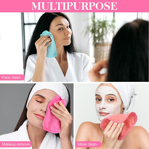 Chiffon de nettoyage en profondeur en microfibre réutilisable pour le démaquillant à base d'eau efface facilement le maquillage - Product Image 6