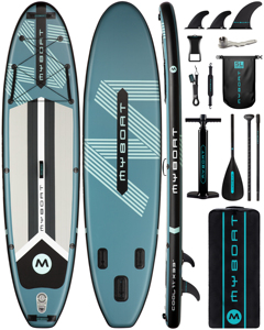 ซีรีส์ Myboat ดีไซน์ใหม่ โรงงานเหวยไห่ ขายส่ง ขายดี คุณภาพสูง OEM ODM บอร์ดยืนพายลมแบบเป่าลม รุ่น MY11 - Product Image 1