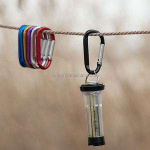 Multi-funzione in lega di alluminio moschettone da esterno zaino campeggio arrampicata boom da pesca gancio portachiavi con chiusura a scatto Clip - Product Image 6