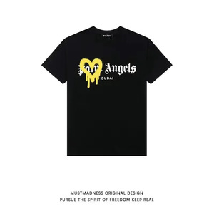 <span class=keywords><strong>T</strong></span>-shirts amples à col rond et manches courtes pour hommes et femmes, motif <span class=keywords><strong>Palm</strong></span> <span class=keywords><strong>Angels</strong></span> Love Dissolves Heart Graffiti Letters, pour l'é<span class=keywords><strong>t</strong></span>é - Product Image 6
