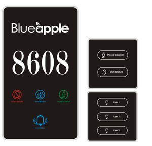 Nouveau 2026 DSYMBOL Offre Spéciale Plaque de Porte Intelligente pour Hôtel OEM avec Numéro de Chambre LED, Panneau DND MUR et Interrupteur - Product Image 1