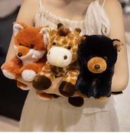 Venta al por mayor animales de peluche de tamaño real Animal de peluche sentado elefante Rana jirafa vaca Tigre Panda mono juguetes de animales de peluche