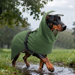 Ventes en gros de sweats à capuche pour chiens en polyester imperméable pour l'extérieur, style classique et luxueux, motif uni, réfléchissant, rangement facile, traction - Product Image 1