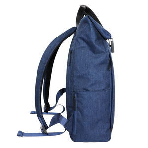 Casual Eco-Friendly Geometric RPET Business <b>Laptop</b> <b>Backpack</b> USB Waterproof Shockproof Air Cushion Pocket RFID Protection Nylon - Product Image 5