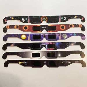 Gafas de Cartón Certificadas y Probadas ISO 12312-2 para Observar el <span class=keywords><strong>Eclipse</strong></span> Solar en Europa, Venta al Por Mayor 2026 y 2027 - Product Image 5
