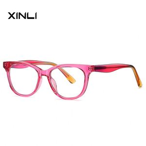 XINLI 20210 Montures de lunettes rectangulaires à monture complète anti-lumière bleue pour enfants, couleur bonbon, pour usage quotidien - Product Image 3
