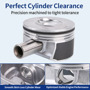 Piston de moteur 1610528580 pour Peugeot 308 508 408 <span class=keywords><strong>3008</strong></span> 5008 2008 Citroën C5 C6 1.2 <span class=keywords><strong>Hybride</strong></span> 136 1.6 THP <span class=keywords><strong>2023</strong></span> 2024 2025 308S - Product Image 3
