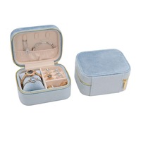 Boîte de rangement pour bagues, boucles d'oreilles et colliers, en velours, étui de voyage pour bijoux, organisateur, accessoire cadeau, emballage pour bijoux, Emballage Bijoux