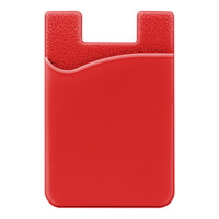Porte-cartes personnalisé avec logo pour l'arrière du téléphone, pochette en silicone, étui de poche, étui adhésif pour cartes d'identité et de crédit pour smartphones