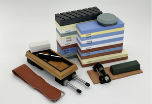 Kit de pierres à aiguiser abrasives pour couteaux, pierre à aiguiser double face, pierre à <span class=keywords><strong>huile</strong></span> pour affûtage combiné - Product Image 6