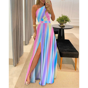 Disponibile Subito: Abito da Donna Monospalla con Cut-out, Vita Alta, Aderente, Spacco sul Fondo, Elegante per Feste, Cocktail e Serate - Spedizione Veloce - Product Image 3