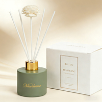 Flacons en verre vides de luxe transparents de haute qualité pour diffuseurs à bâtonnets parfumés, huiles parfumées et aromathérapie, 50ml, 100ml, 150ml