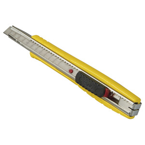 Cutter à lame unique Stanley 9 mm avec verrou de sécurité pour une coupe de précision - Product Image 1