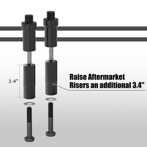 NICECNC Elevadores de Manillar para Motocicleta de 3.7 Pulgadas y 1-1/4 Pulgadas para Harley Street <span class=keywords><strong>Bob</strong></span> FXBB <span class=keywords><strong>107</strong></span> FXBBS 114 <span class=keywords><strong>Fat</strong></span> Boy FLFB <span class=keywords><strong>107</strong></span> - Product Image 4