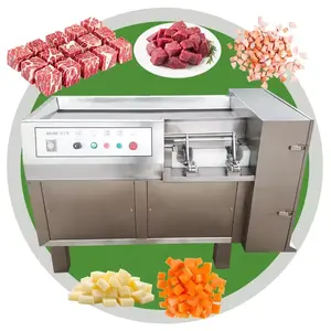 Tự động đông lạnh thịt dicing máy điện công nghiệp thịt bò Dicer nhanh đông lạnh thịt Cube Máy cắt đông lạnh Gà Thịt bò