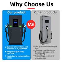 Chargeur DC pour véhicules électriques Deedian sur pied 60/120/600KW CCS2 GBT CCS1 Ocpp1.6J IP54 avec contrôle par carte RFID pour service de location de voitures à l'aéroport