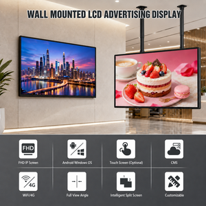 21,5 32 43 49 55 65 75 86 inch wandgemonteerde digitale signage LCD reclame scherm commerciële mediaspeler voor winkel lift - Product Image 3