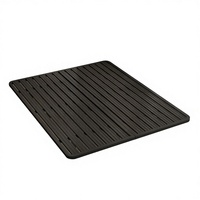 Lit flottant minimaliste italien de luxe léger 1,68 m, lit double en fer sans tête de lit