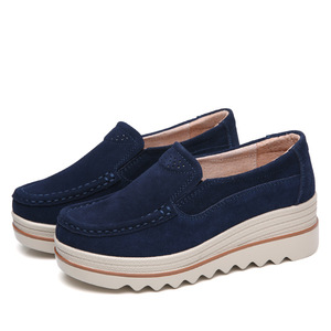 Mocasines Deportivos Casuales para Mujer, con Cordones, Suela de Goma, Aumento de Altura, Amortiguación de PU, Zapatos Cómodos para Caminar, Primavera - Product Image 5