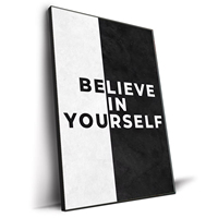 Oeuvre de motivation Mots de succès Décoration Image Poster Toile personnalisée Art mural sans cadre Impressions HD pour le salon