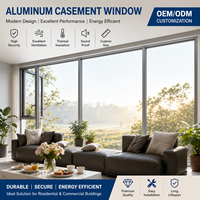 Ventana Abatible de Aleación de Aluminio Resistente con Mosquitera Magnética de Acero Inoxidable |   Insonorizante y Antimosquitos |   Baño Low-E