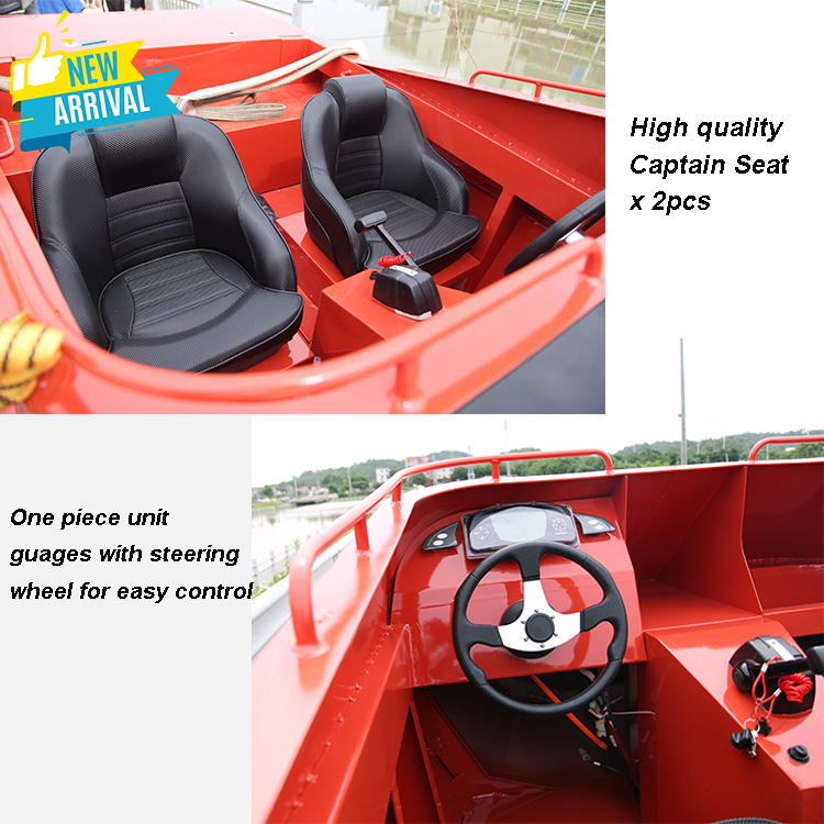 KinOcean新しい平底ジェットスキートンネルハルアルミニウムジョン