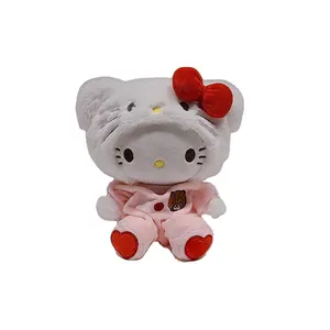 K154 Kawaii karikatür dolması hayvanlar oyuncaklar Anime Plushie yumuşak dolgulu peluş oyuncaklar pijama sırt çantası ile hediyeler için