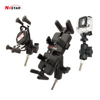 Support de fourche de vélo, support de potence, boulon M8, rotule, protection contre le soleil et la pluie, support de téléphone pour moto, base de rétroviseur, support mobile pour bmw F900xr