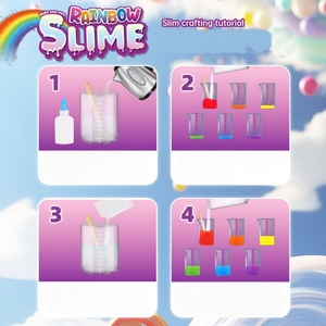 Nouveau jouet de puzzle pour étudiants, expérience scientifique, <span class=keywords><strong>slime</strong></span> arc-en-ciel à faire soi-même - Product Image 4