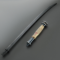 Sabre laser personnalisé avec poignée métallique de style tribal ancien, à mouvement fluide, pour duels intensifs, avec lame Katana Pixel RGB, pour le cosplay