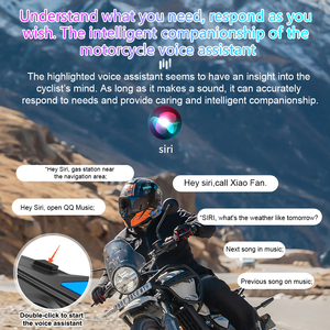 Casque de moto C68 avec écouteurs sans fil BT, assistant vocal pour moto - Product Image 2