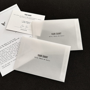 MOQ 100pcs Luxury Custom Frosted Tracing Paper Envelope with <strong>Letter</strong> Writing Paper <strong>Thank</strong> <strong>You</strong> Card Transparent Paper Envelope - Product Image 5