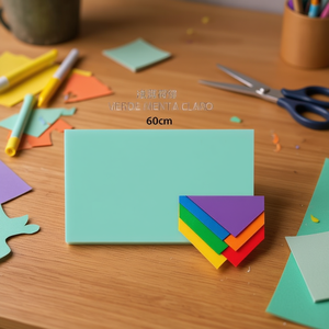 Foglio di Schiuma EVA ILAN 60x40cm Verde Menta Chiaro Materiale per Artigianato - Product Image 3