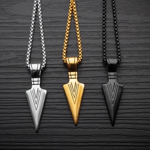 Moda Punk semplice collana <span class=keywords><strong>maschile</strong></span> personalizzato <span class=keywords><strong>ciondolo</strong></span> a punta di freccia per gli uomini - Product Image 4