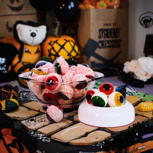 Halal <span class=keywords><strong>JDH</strong></span> prezzo all'ingrosso della fabbrica 3D bulbo oculare gelatina Gummies fruttato sapore agrodolce Multi-colorato delizioso Halal Packaging - Product Image 6