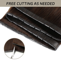 Ekstensi Rambut Remy Eropa Double Drawn Kelas Atas Harga Grosir, Model Invisible Butterfly Weft Xo Hole Weft