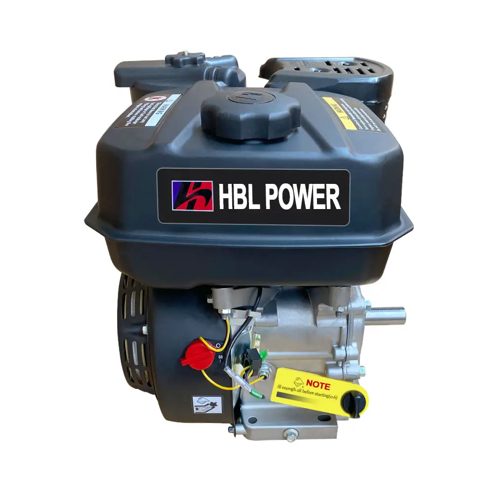 HBL (China) motor agrícola de alta qualidade 207cc eixo horizontal 170 190 gerador de potência motor a gasolina