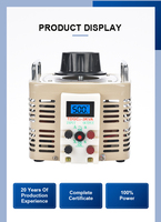 TDGC2-1000VA Transformateur Variac Variable Entrée Variac Motorisé Sortie 220V Compteur analogique 0-250V ou 0-300V pour les tests de laboratoire