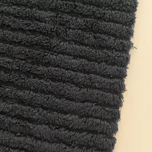 뜨개질을 한 연약한 온난한 Shu Velveteen 두 배 측 담요를 위한 두꺼운 Sherpa 양털 직물