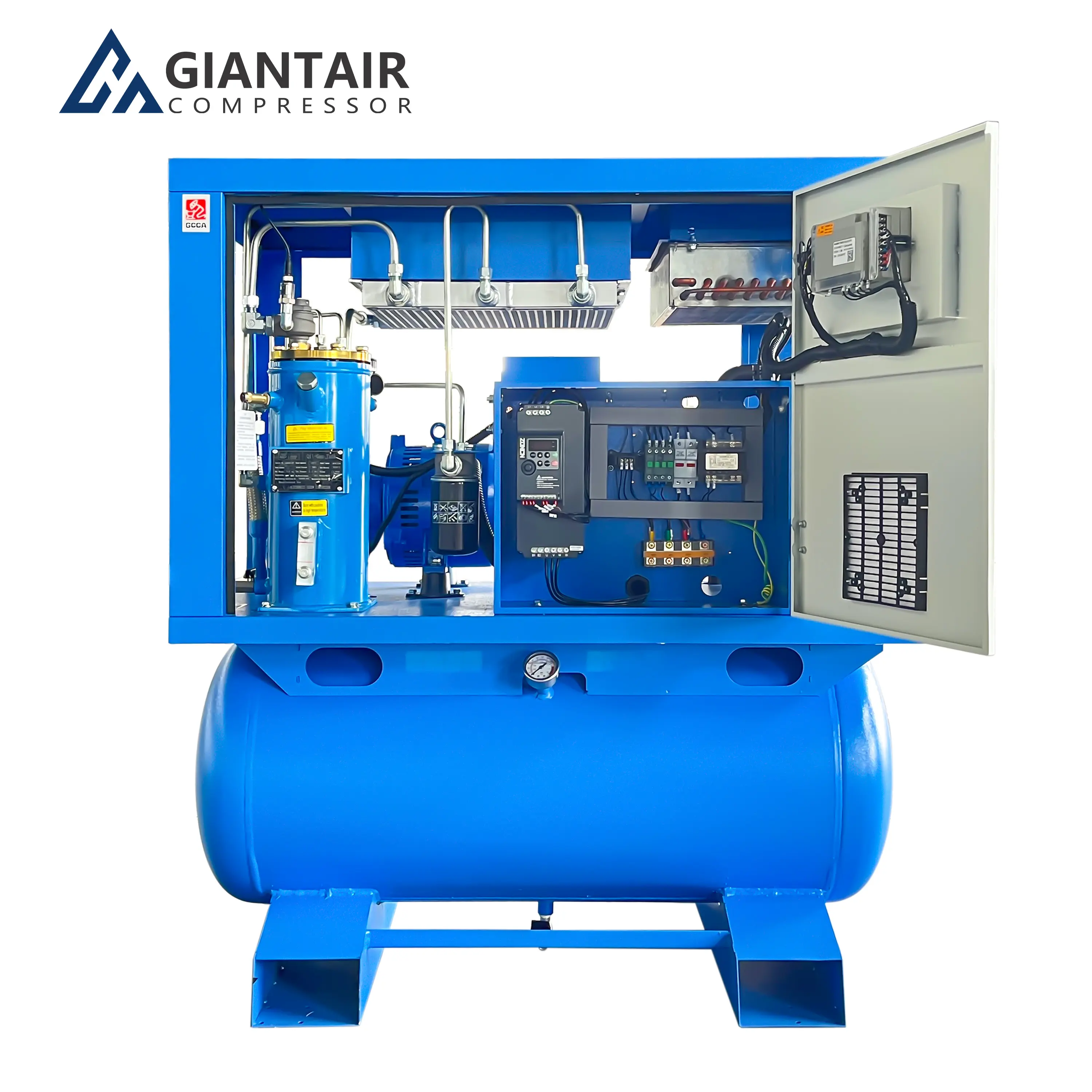 Giantair เครื่องอัดอากาศแบบสกรูออลอินวัน220V/380V/415V ในบาร์8/10พร้อมเครื่องเป่าลมและถัง