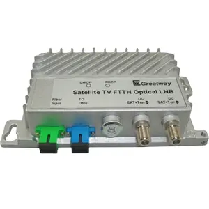 Hochwertige terrestrische TV-LHCP-und terrestrische TV-RHCP-HF-Signale FTTH CATV Optische Twin-LNB-Satelliten-L-Band-Glasfaser empfänger