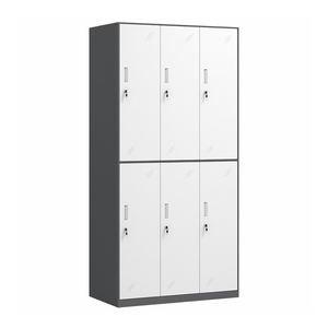 ロックハンドル付き家庭用収納キャビネットキッチン用金属ロッカージム学校労働者更衣室ホテルワードローブ - Product Image 3