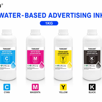 Encre à base d'eau noire, cyan, magenta, jaune en gros pour imprimante jet d'encre numérique Epson, fournitures d'impression publicitaire et photo