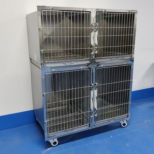 Cage d'entraînement extensible à motif uni, facilement démontable, avec plateau métallique en acier inoxydable, bouton de fixation, lavable et résistante aux morsures pour <span class=keywords><strong>chien</strong></span> - Product Image 1
