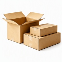 Boîtes de rangement en carton ondulé E Flute RSC personnalisées, écologiques, robustes, en kraft 5 plis, empilables, réutilisables, résistantes aux UV, faible MOQ