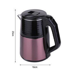 Bouilloire électrique 2,5 L en acier inoxydable, double paroi, anti-brûlure, arrêt automatique, protection contre l'ébullition à sec, norme britannique - Product Image 5